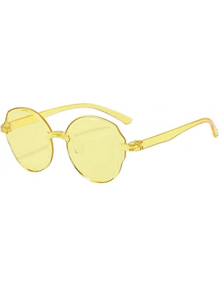 Square Polarized Sunglasse Frameless Lightweight Sunglasses - F - CR190R7SC85 $10.93