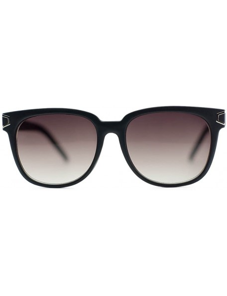 Wayfarer Unisex Wayfarer Wood Print Metal Accent Sunglasses - Dark Cherry Frame - CM12LHJ9JFL $12.87