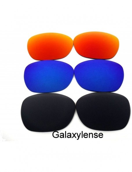 Oversized Replacement Lenses Garage Rock Fire Red Color Polarized - Black&blue&red - CG12668C5KJ $17.31