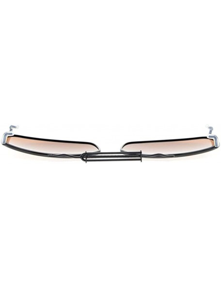 Rectangular Metal Frame Rim Polarized Lens Clip On Sunglasses 2 1/8"x1 3/8" - Mix - CN190853IRU $14.96