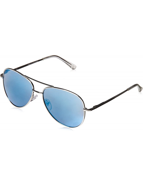 Aviator Heat Wave Reading Aviator Sunglasses - Blue_silver - CA1806X39T8 $25.99