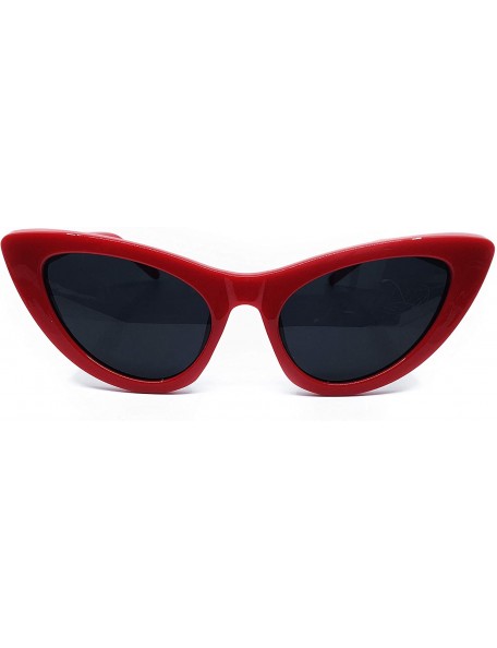 Goggle 8250 Clout Goggles Cat Eye Vintage Mod Style Retro Kurt Cobain Sunglasses - Red - CL18IYAN8SX $14.34