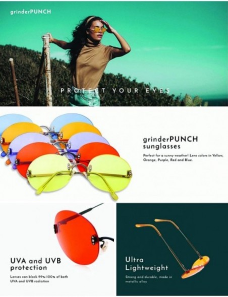 Round Hipster Retro Round Lightweight Rimless Plastic Frame Candy Color Sunglasses for Women - Orange - C618OMDEHDA $11.15