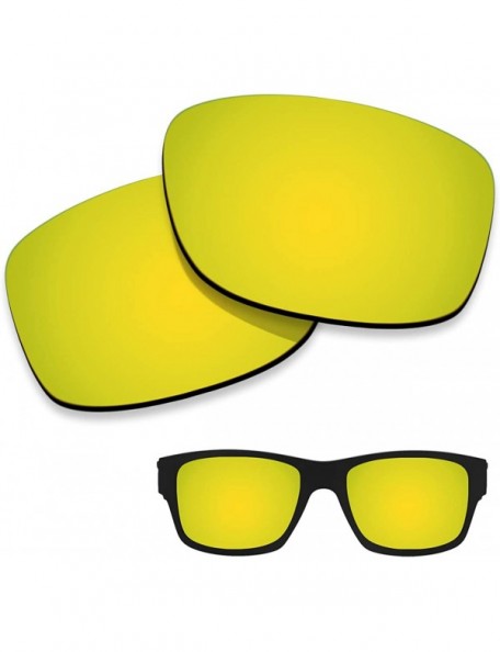 Wayfarer Polarized Lenses Replacement Jupiter Squared 100% UV Protection-Variety Colors - Yellow Mirrored - CW18KNQNSOK $16.64