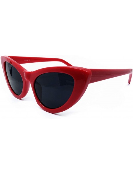 Goggle 8250 Clout Goggles Cat Eye Vintage Mod Style Retro Kurt Cobain Sunglasses - Red - CL18IYAN8SX $14.34