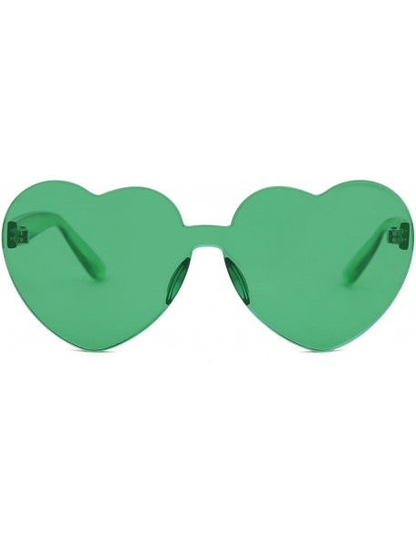 Cat Eye Heart Shaped Sunglasses Clout Goggle Vintage Cat Eye Mod Style Retro Glasses Kurt Cobain SJ2062 - 2055c4 Green - CE18...