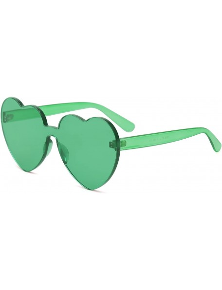 Cat Eye Heart Shaped Sunglasses Clout Goggle Vintage Cat Eye Mod Style Retro Glasses Kurt Cobain SJ2062 - 2055c4 Green - CE18...