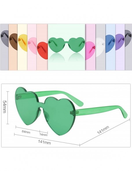 Cat Eye Heart Shaped Sunglasses Clout Goggle Vintage Cat Eye Mod Style Retro Glasses Kurt Cobain SJ2062 - 2055c4 Green - CE18...