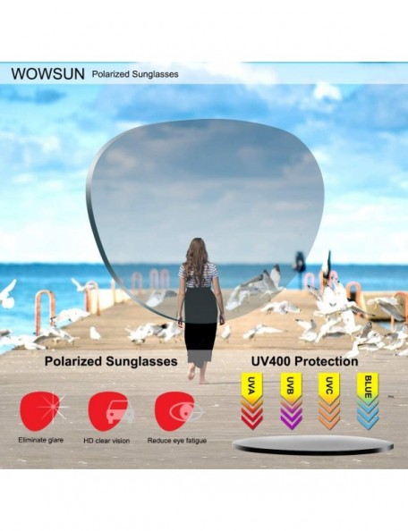 Oversized Hexagonal Metal Double Bridge Polarized Sunglasses for Women with UV 400 Protection WS3942 - CC196QXD7WZ $17.02