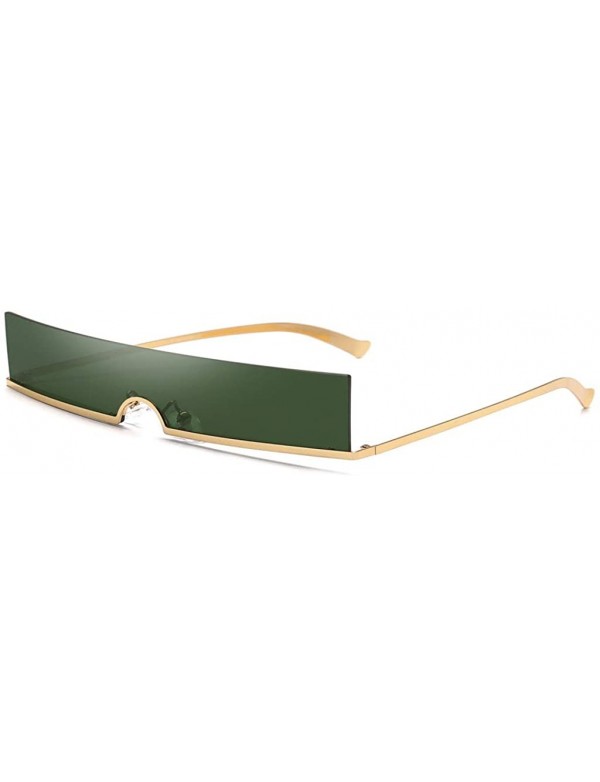 Rectangular Unisex Radiation Vintage Eye Sunglasses-Retro Eyewear Fashion Protection - E - CQ18OZ77AHQ $9.78