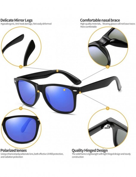 Wayfarer Polarized Sunglasses For Men Women Retro TR90 Frame Square Shades Vintage BRAND DESIGNER Classic Sun Glasses - CM12N...