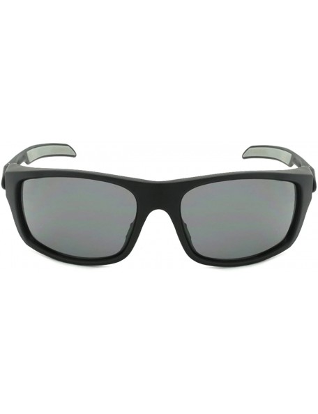 Wrap Premium Wrap Sunglasses with Adjustable Temples 570034 - Matte Black - CK17XSSZKN9 $14.53