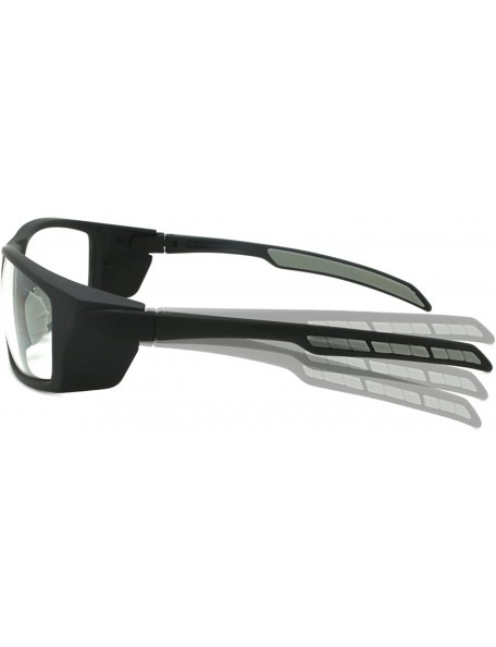 Wrap Premium Wrap Sunglasses with Adjustable Temples 570034 - Matte Black - CK17XSSZKN9 $14.53