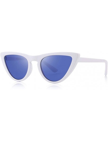 Oversized DESIGN Fashion Women Cat Eye Sunglasses Brand Designer Sunglasses C05 White - C05 White - CQ18YLXYOU2 $11.94