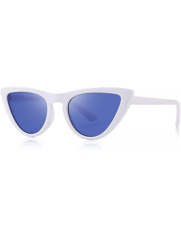 Oversized DESIGN Fashion Women Cat Eye Sunglasses Brand Designer Sunglasses C05 White - C05 White - CQ18YLXYOU2 $11.94