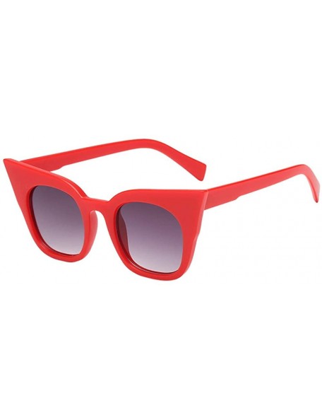 Rimless Womens Man Cat Eye Rapper Sunglasses Vintage Retro Eyewear Unisex - D - CL18TS2O5IY $8.78