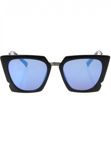 Oversized Designer Oversized Men Women Sunglasses UV400 Protection 508 - Black - CL12FODNNUD $28.24