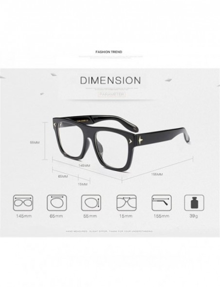 Shield Square Women Men Sunglasses Arrow Star Oversized Full Frame Retro Brand Designer - Matte Black - CI188H390KA $9.74