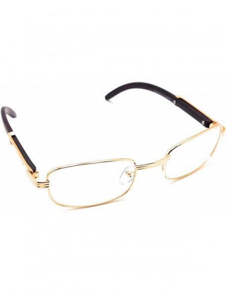Oval Art Nouveau Vintage Style Gold Metal Frame Oval Men Women Eye Glasses - Rectangular Gold - C5185AS06KA $9.72
