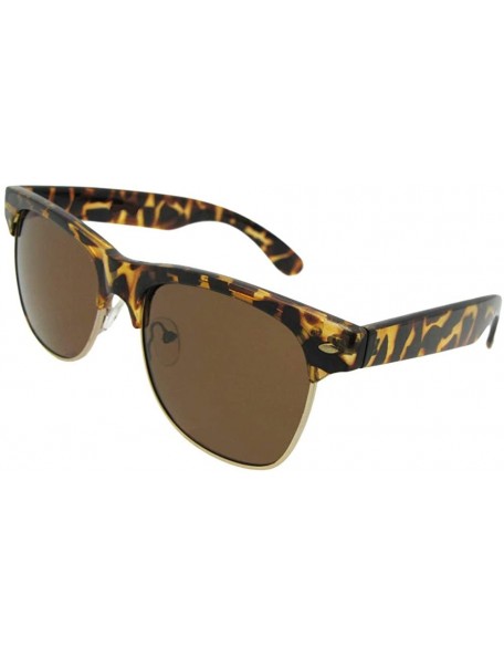 Wayfarer Retro Polarized Sunglasses PSR24 - Tortoise Frame Polarized Brown Lenses - CD18KZEHOG5 $13.94