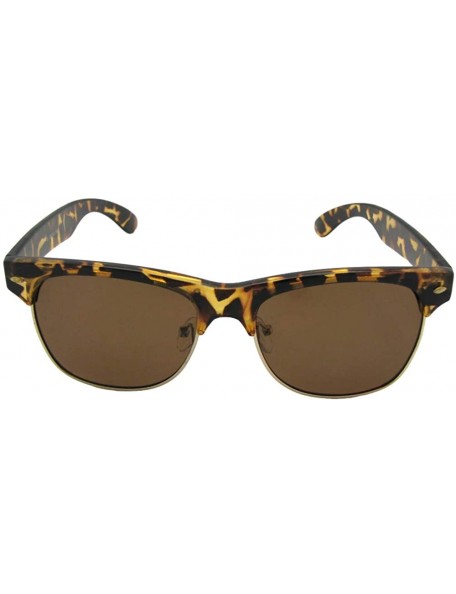 Wayfarer Retro Polarized Sunglasses PSR24 - Tortoise Frame Polarized Brown Lenses - CD18KZEHOG5 $13.94