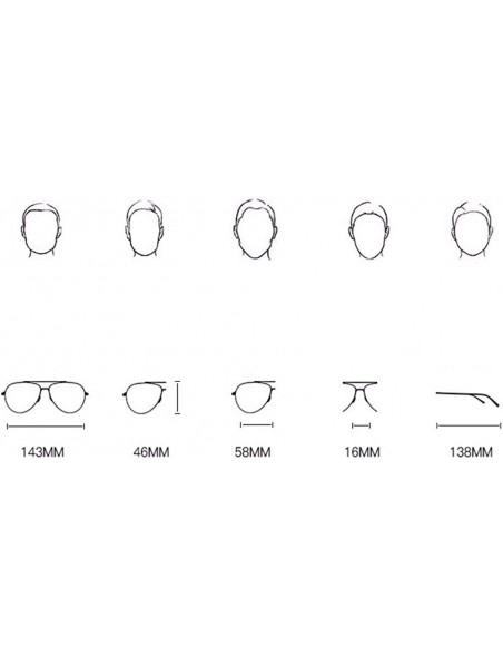 Aviator Retro Polarized Sunglasses for Men and Women Driving Sunglasses - B - CU18QD2CTM4 $24.90