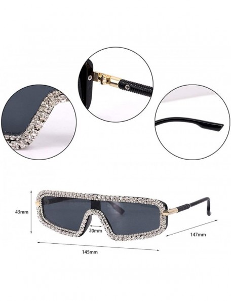 Shield Oversize Shield Visor Sunglasses Flat Top Mirrored Mono Lens - Black - C618RX86LQG $16.47