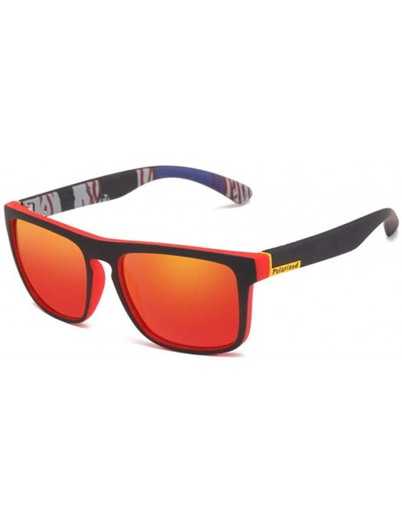 Oversized Polarized sunglasses cycling sports sunglasses anti-UV driving mirror sunglasses polarized - Blue Mask - CR190MQ794...