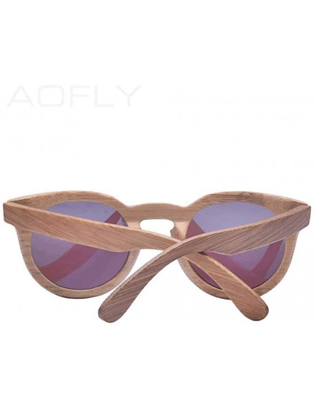 Aviator Fashion Polarized Sun Glasses Bamboo Sunglasses Men Women Handmade C02Blue - C02blue - C118Y2O2GWY $34.01