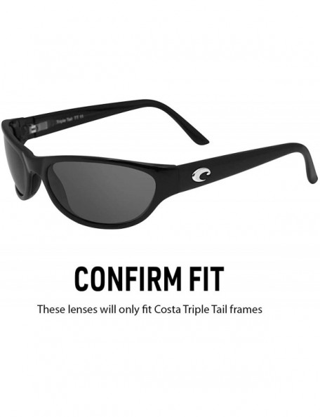 Sport Polarized Replacement Lenses for Triple Tail Sunglasses - Multiple Options - CQ120X6SL67 $32.38