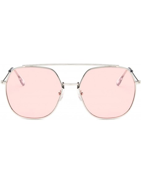 Aviator 2020 Retro Round Sunglasses Women Designer Mirror Sun Glasses Female Vintage Lunetteeil Femme - Silvergray - CE198ZTE...