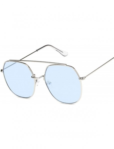 Aviator 2020 Retro Round Sunglasses Women Designer Mirror Sun Glasses Female Vintage Lunetteeil Femme - Silvergray - CE198ZTE...