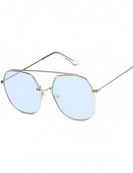 Aviator 2020 Retro Round Sunglasses Women Designer Mirror Sun Glasses Female Vintage Lunetteeil Femme - Silvergray - CE198ZTE...