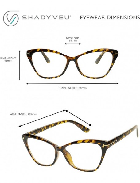 Goggle High Pointed Slim Cat Eye Glasses Sexy Clear Lens Sunglasses - Tortoise Frame - C0180ZEOXG3 $13.86