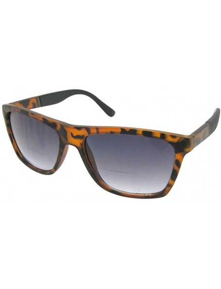 Wayfarer Big Vintage Retro Bifocal Sunglasses B116 - Flat Tortoise Frame-gray Lenses - C418CUTQ49R $14.92