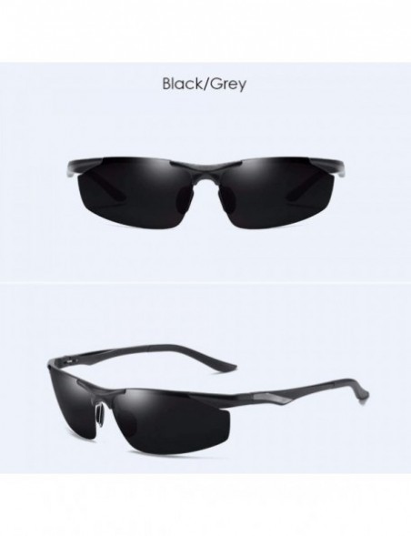 Aviator Male Aluminum Magnesium Polarizing Sunglasses Outdoor Sports Riding Sunglasses Driver's Driving Glasses - A - CQ18Q9E...