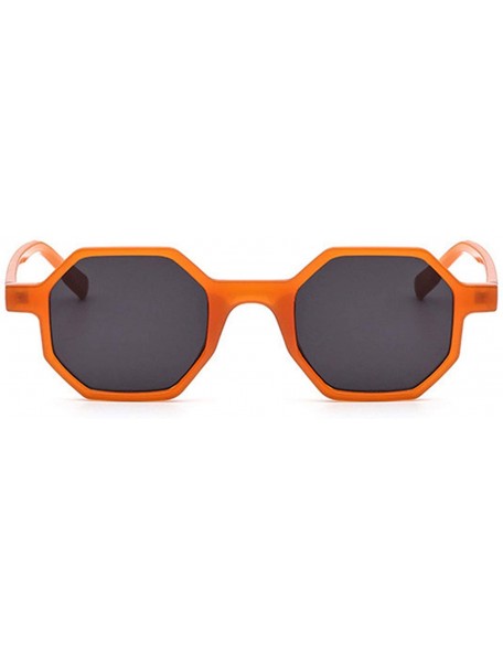 Round Small Sunglasses Women Vintage Polygon Black Pink Red Sun Glasses Fashoin Retro Brand Eyeglasses Mirror UV400 - CV197Y7...
