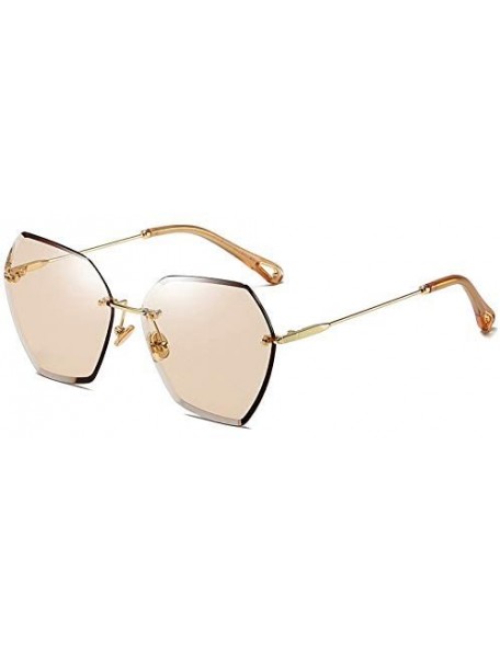 Butterfly The New Fashion Sunglasses for Women Oversized Vintage Shades Polarized - Brown - CO18RUY92Z9 $15.06