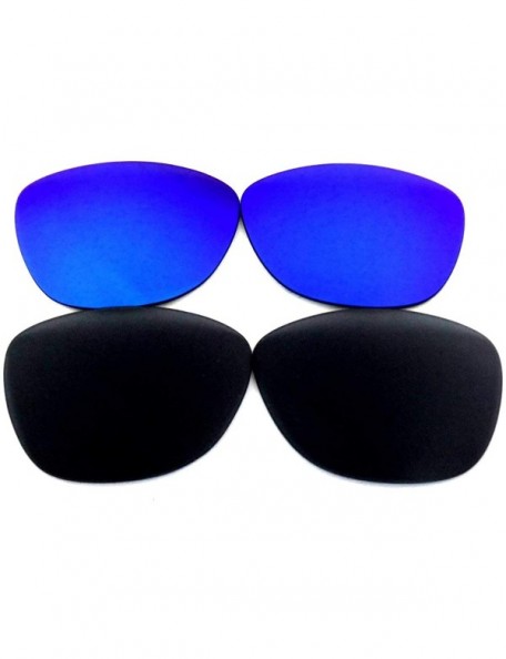 Oversized Replacement Lenses Frogskins Gold&Green Color Polarized 2 Pairs-! - Blue&brown - CQ120QX1A69 $12.37