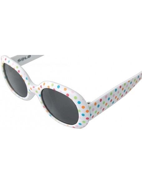 Square Fashion UV400 Sunglasses for Kids - Colorful Dot - C118DCNCZIY $10.21