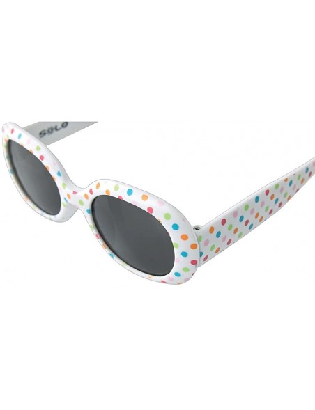 Square Fashion UV400 Sunglasses for Kids - Colorful Dot - C118DCNCZIY $10.21