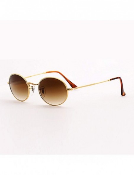 Oval 2019 Small Frame Sunglasses Women Retro Oval Mirror Metal Sun Glasses Vintage Er Lunette De Soleil Femme - CA199CORHH0 $...