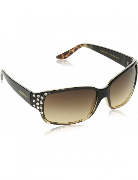 Shield Rectangular Sunglasses - Black/Tortoise - 70 mm - CW18NRGZA55 $22.12