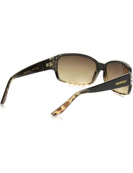 Shield Rectangular Sunglasses - Black/Tortoise - 70 mm - CW18NRGZA55 $22.12