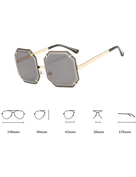 Wayfarer Eyewear Retro Square Sunglasses Trend Sunglasses Men And Women Gradient Sunglasses UV400 - C4 - C618U46CYMK $15.14