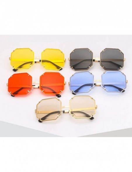 Wayfarer Eyewear Retro Square Sunglasses Trend Sunglasses Men And Women Gradient Sunglasses UV400 - C4 - C618U46CYMK $15.14