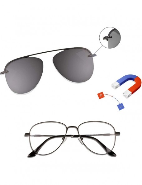 Aviator Unisex Polarized Sunglasses&UV400 Blue Light Blocking Glasses-Stylish for Men/Women - Dc3039-c1 - C518QGAEWST $29.12