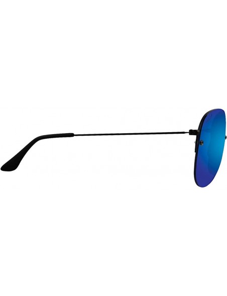 Aviator 2 Epoch Emerson Aviator Polarized Sunglasses Blue Mirror and Smoke Lenses - CW196MTDYKH $41.28