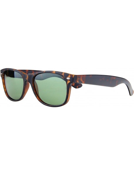 Oval Classic 80s Wayfarer Sunglasses for Men and Women - Retro Frame-Polarized Shades - C318AINKEO8 $11.19