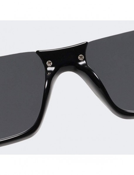 Rimless Sunglasses for Women Men Retro Cateye Plastic Frame UV400 Protection Flat Lens Fashion Eyewear - Black - CV18OQGGCQ6 ...